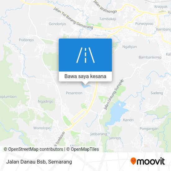 Peta Jalan Danau Bsb