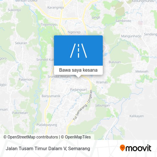 Peta Jalan Tusam Timur Dalam V