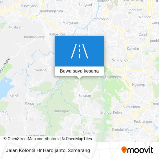 Peta Jalan Kolonel Hr Hardijanto