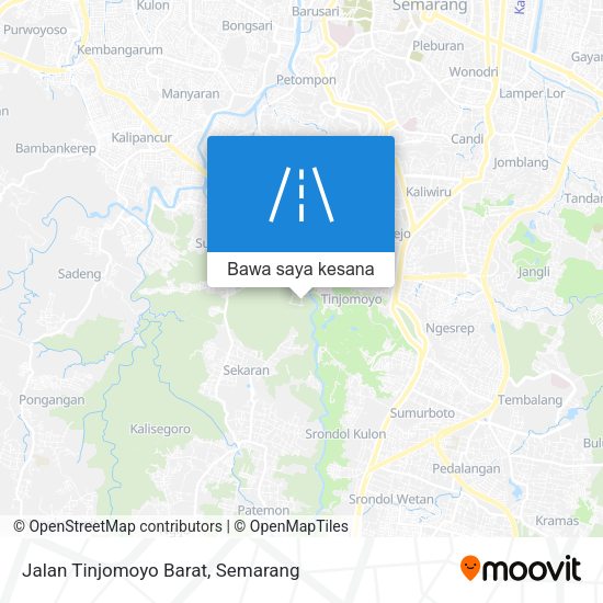 Peta Jalan Tinjomoyo Barat