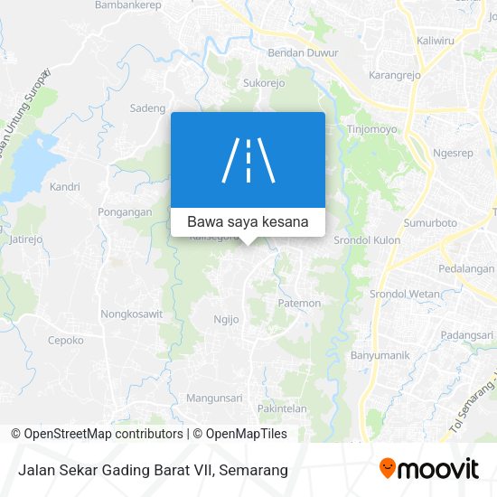 Peta Jalan Sekar Gading Barat VII