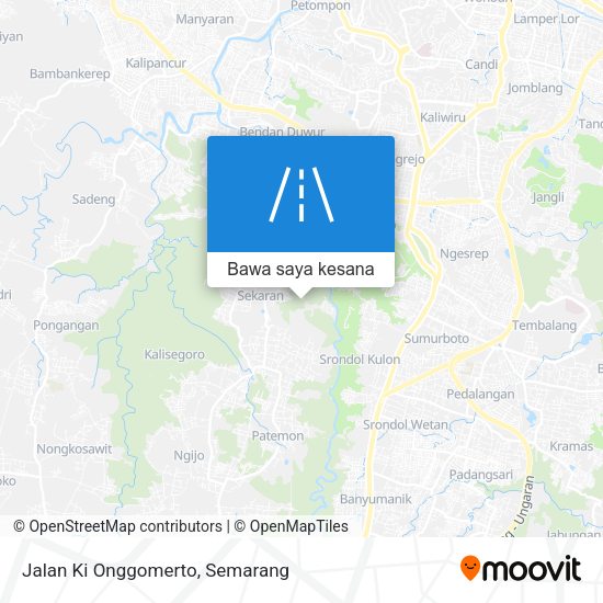 Peta Jalan Ki Onggomerto