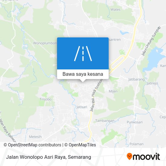 Peta Jalan Wonolopo Asri Raya