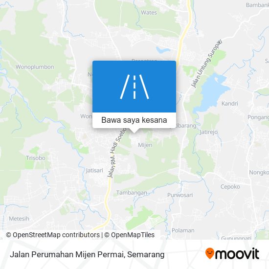 Peta Jalan Perumahan Mijen Permai