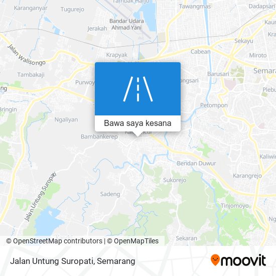 Peta Jalan Untung Suropati