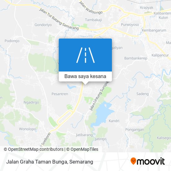 Peta Jalan Graha Taman Bunga