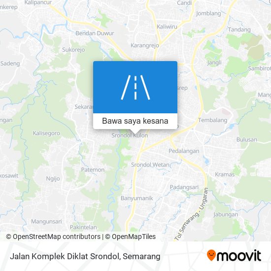 Peta Jalan Komplek Diklat Srondol