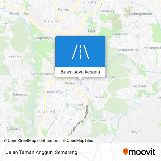Peta Jalan Taman Anggun