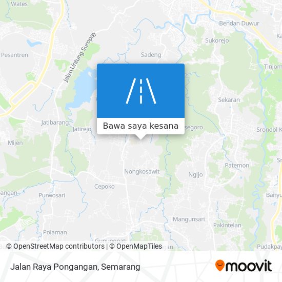 Peta Jalan Raya Pongangan