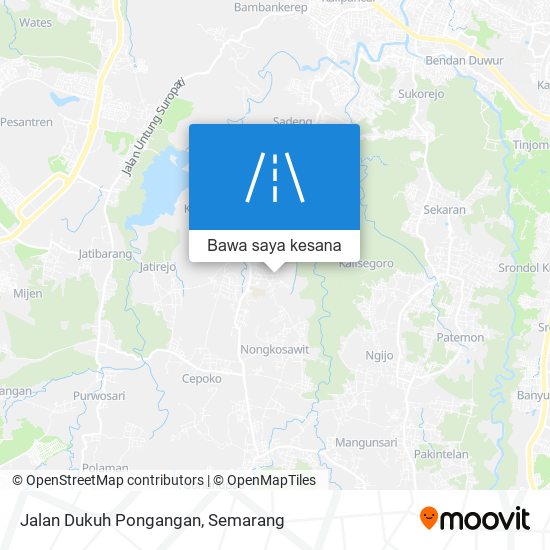 Peta Jalan Dukuh Pongangan