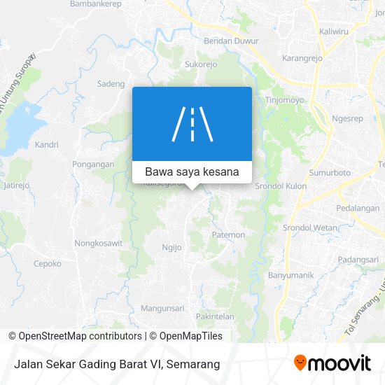 Peta Jalan Sekar Gading Barat VI