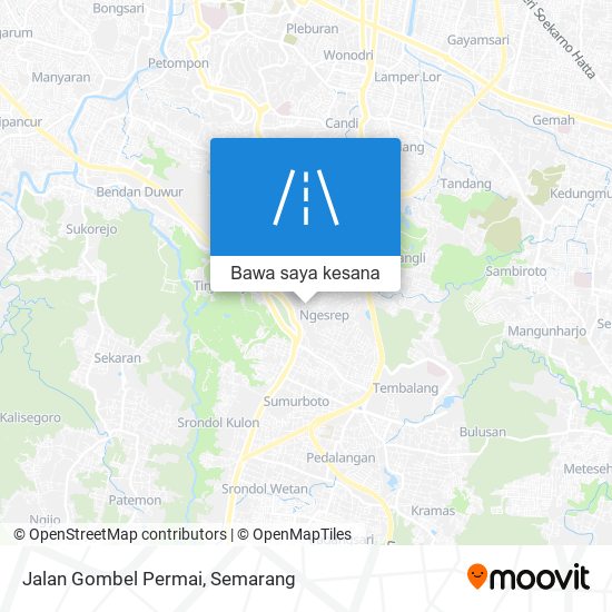 Peta Jalan Gombel Permai