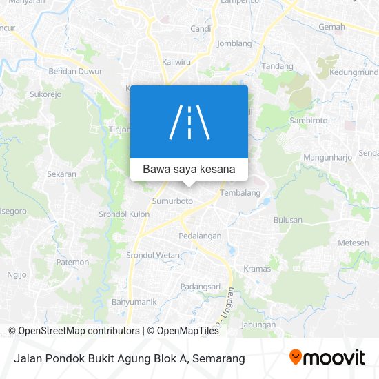 Peta Jalan Pondok Bukit Agung Blok A