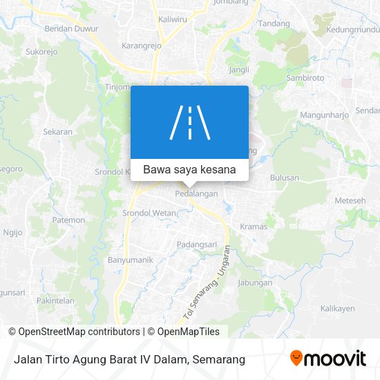Peta Jalan Tirto Agung Barat IV Dalam