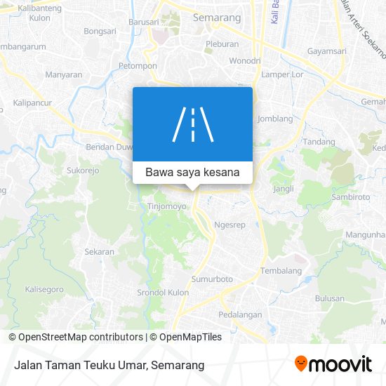 Peta Jalan Taman Teuku Umar