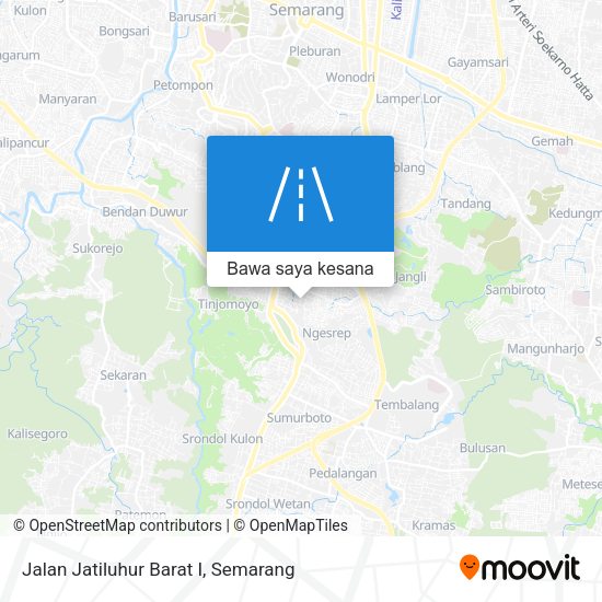 Peta Jalan Jatiluhur Barat I