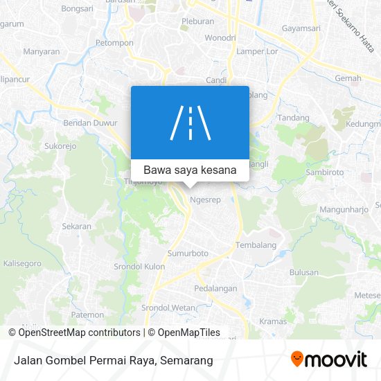 Peta Jalan Gombel Permai Raya
