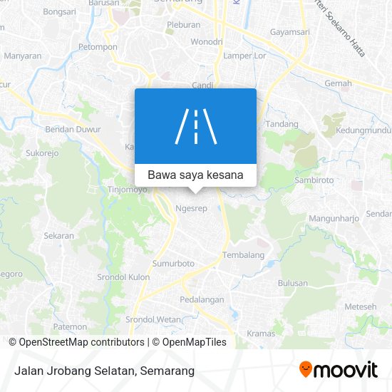 Peta Jalan Jrobang Selatan
