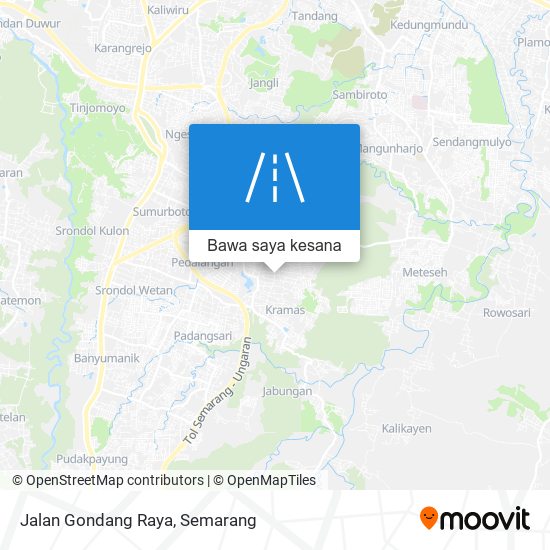 Peta Jalan Gondang Raya