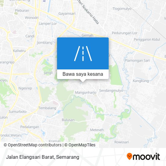 Peta Jalan Elangsari Barat