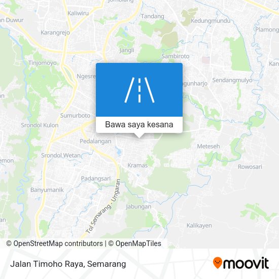 Peta Jalan Timoho Raya