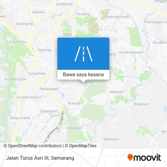Peta Jalan Turus Asri III