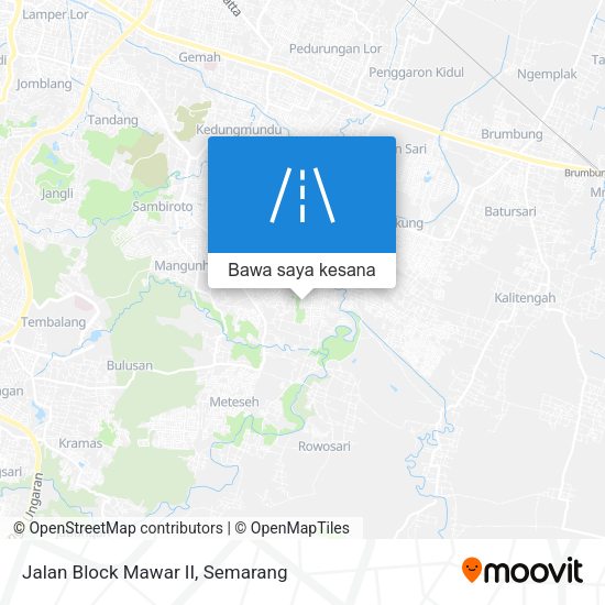 Peta Jalan Block Mawar II