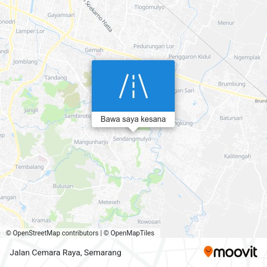 Peta Jalan Cemara Raya