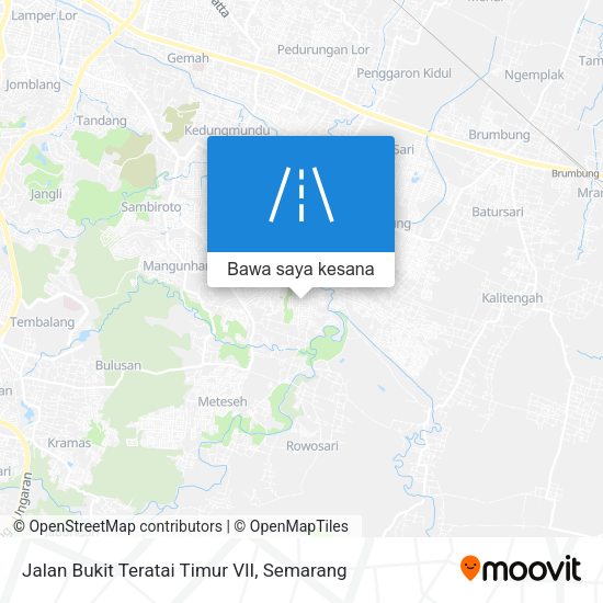 Peta Jalan Bukit Teratai Timur VII