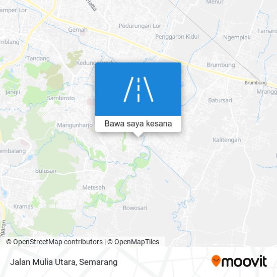 Peta Jalan Mulia Utara