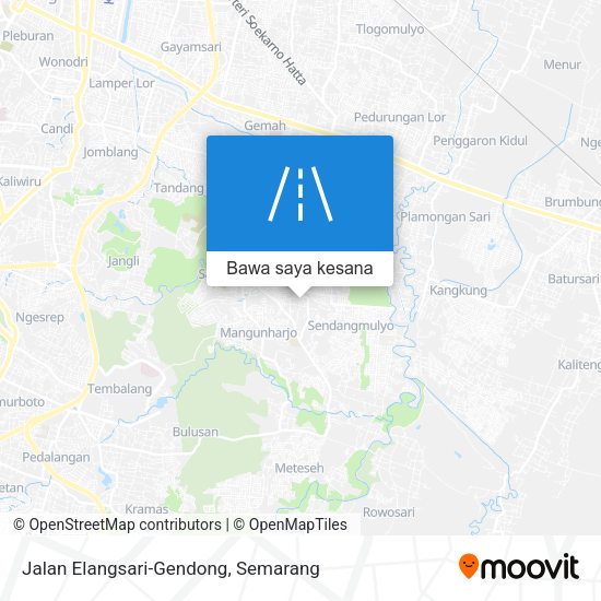 Peta Jalan Elangsari-Gendong