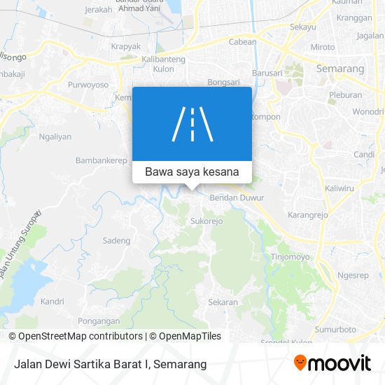 Peta Jalan Dewi Sartika Barat I