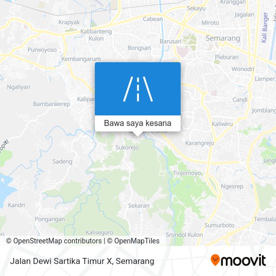 Peta Jalan Dewi Sartika Timur X