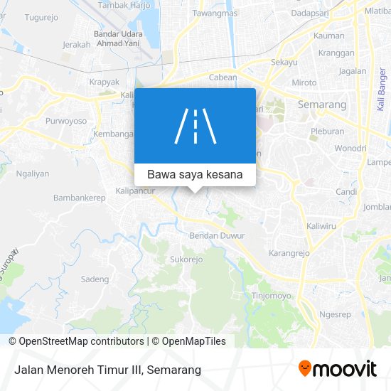 Peta Jalan Menoreh Timur III