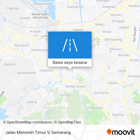 Peta Jalan Menoreh Timur V