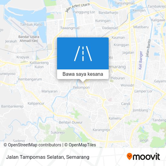 Peta Jalan Tampomas Selatan