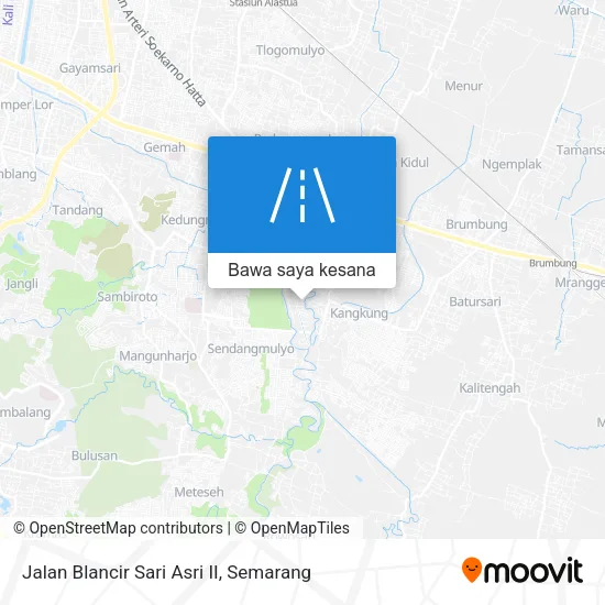 Peta Jalan Blancir Sari Asri II