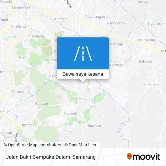 Peta Jalan Bukit Cempaka Dalam