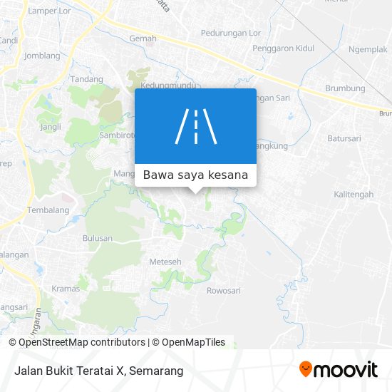 Peta Jalan Bukit Teratai X