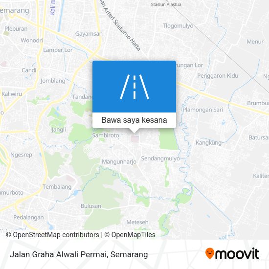 Peta Jalan Graha Alwali Permai