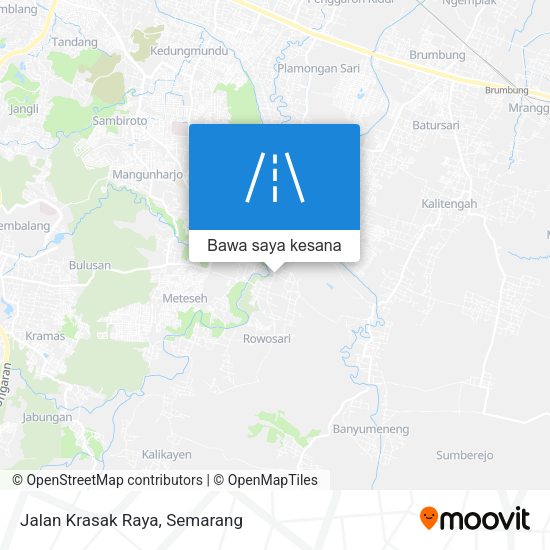 Peta Jalan Krasak Raya