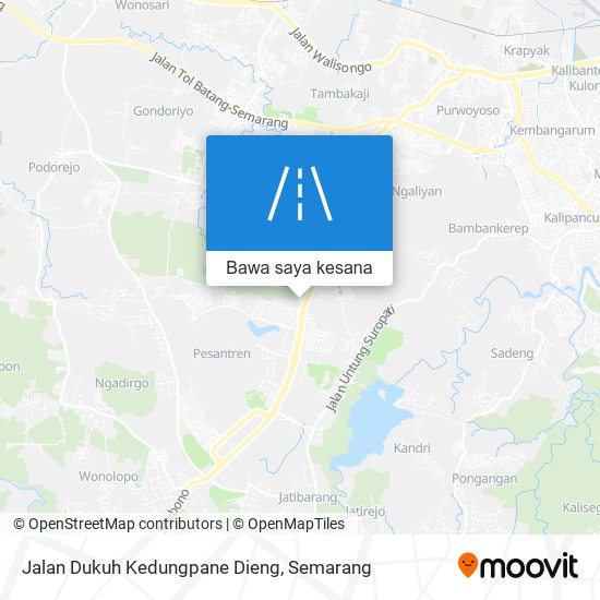 Peta Jalan Dukuh Kedungpane Dieng