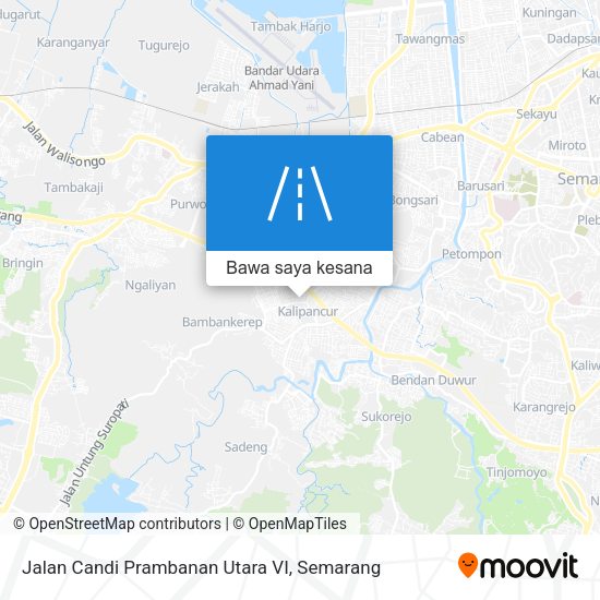 Peta Jalan Candi Prambanan Utara VI