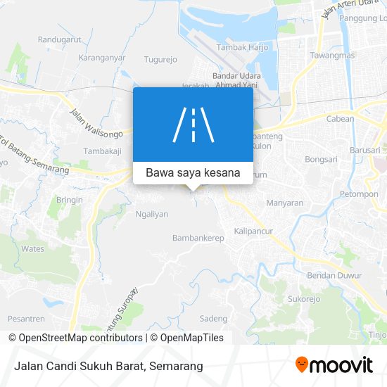 Peta Jalan Candi Sukuh Barat