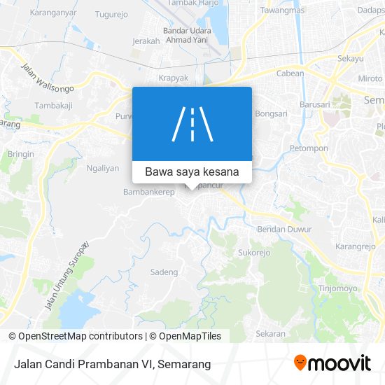 Peta Jalan Candi Prambanan VI