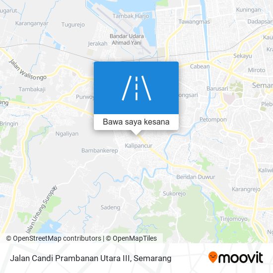 Peta Jalan Candi Prambanan Utara III