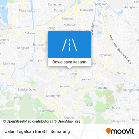 Peta Jalan Tegalsari Barat II