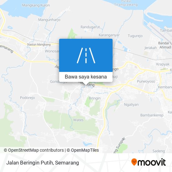 Peta Jalan Beringin Putih