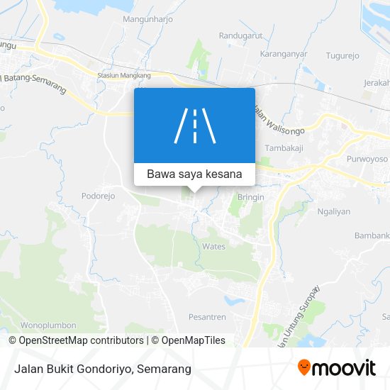 Peta Jalan Bukit Gondoriyo