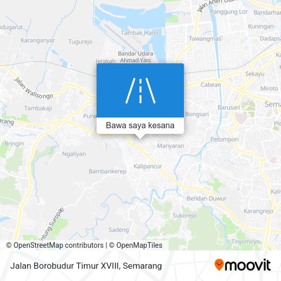 Peta Jalan Borobudur Timur XVIII